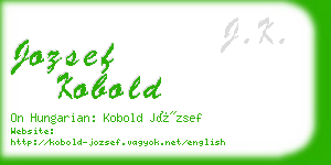 jozsef kobold business card